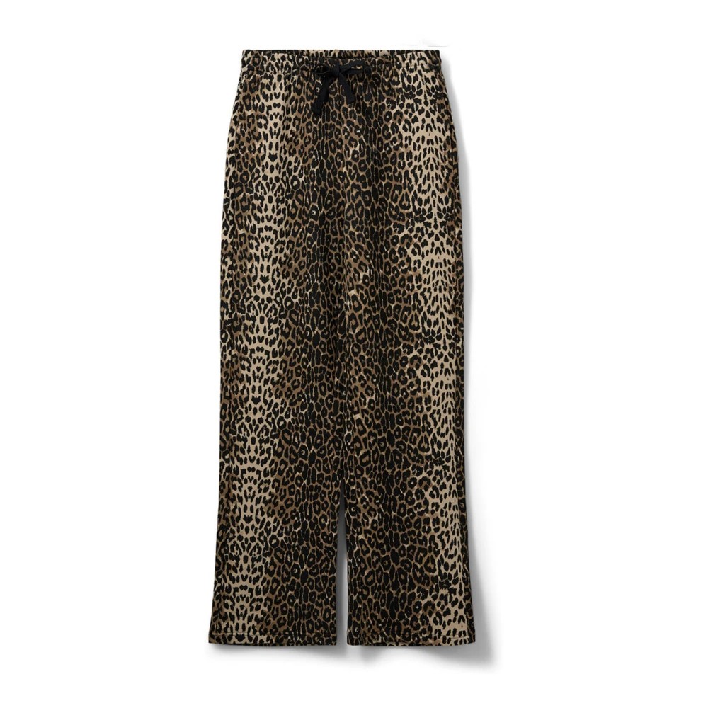 Leopard print women's joggers by Sofie Schnoor, featuring a relaxed fit, drawstring waist, and soft material, ideal for casual wear.