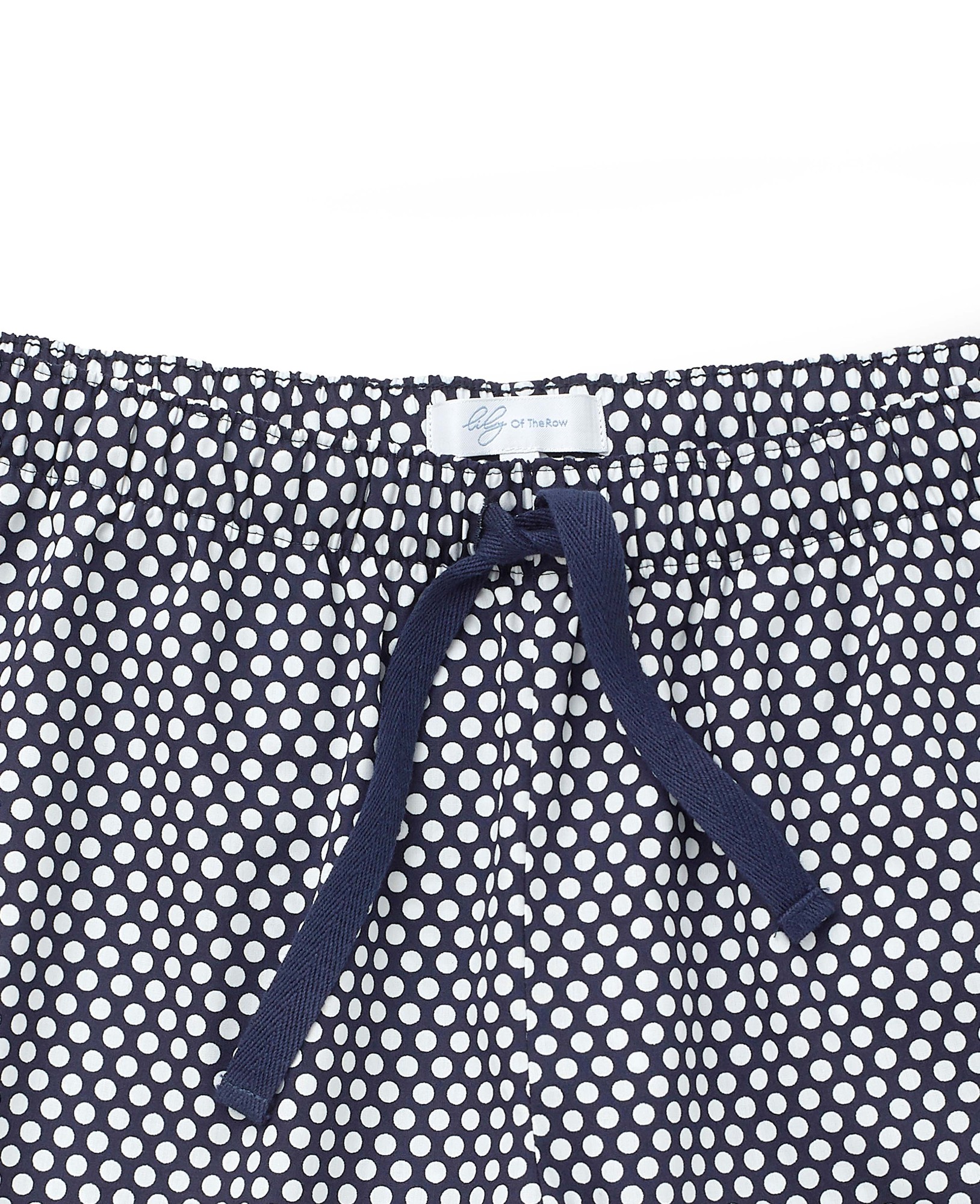 Women's Navy & White Spot Print Pyjama Short Set [RTC] - Size: 8 - Savile Row Company - image 5