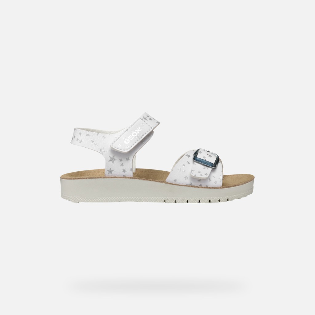 Geox GEOX Sandal Costarei Fille Blanc, Size: 36