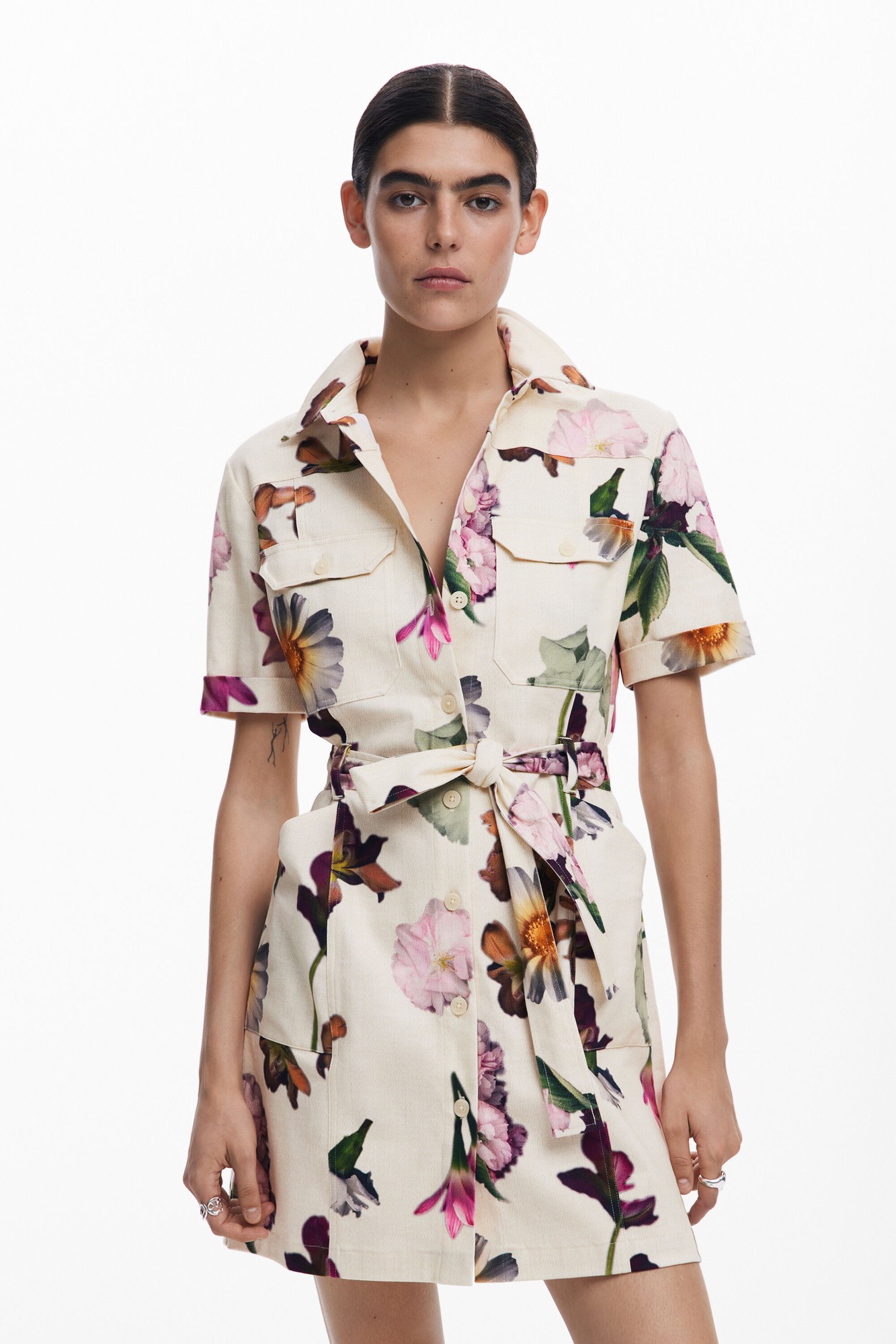 Women's shirt dress Desigual Monicawhite - image 2