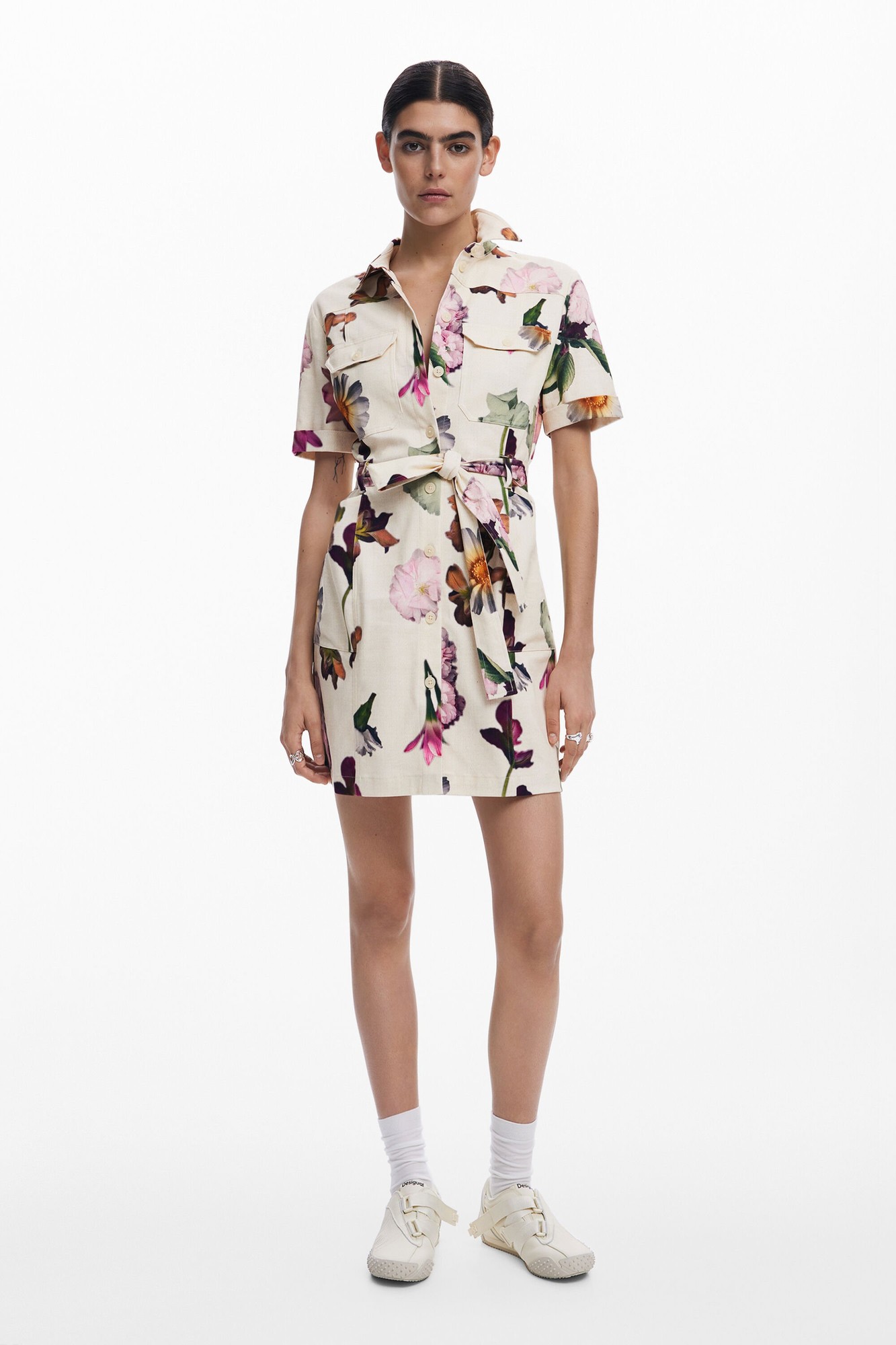 Desigual Women's Shirt Dress Desigual Monicawhite