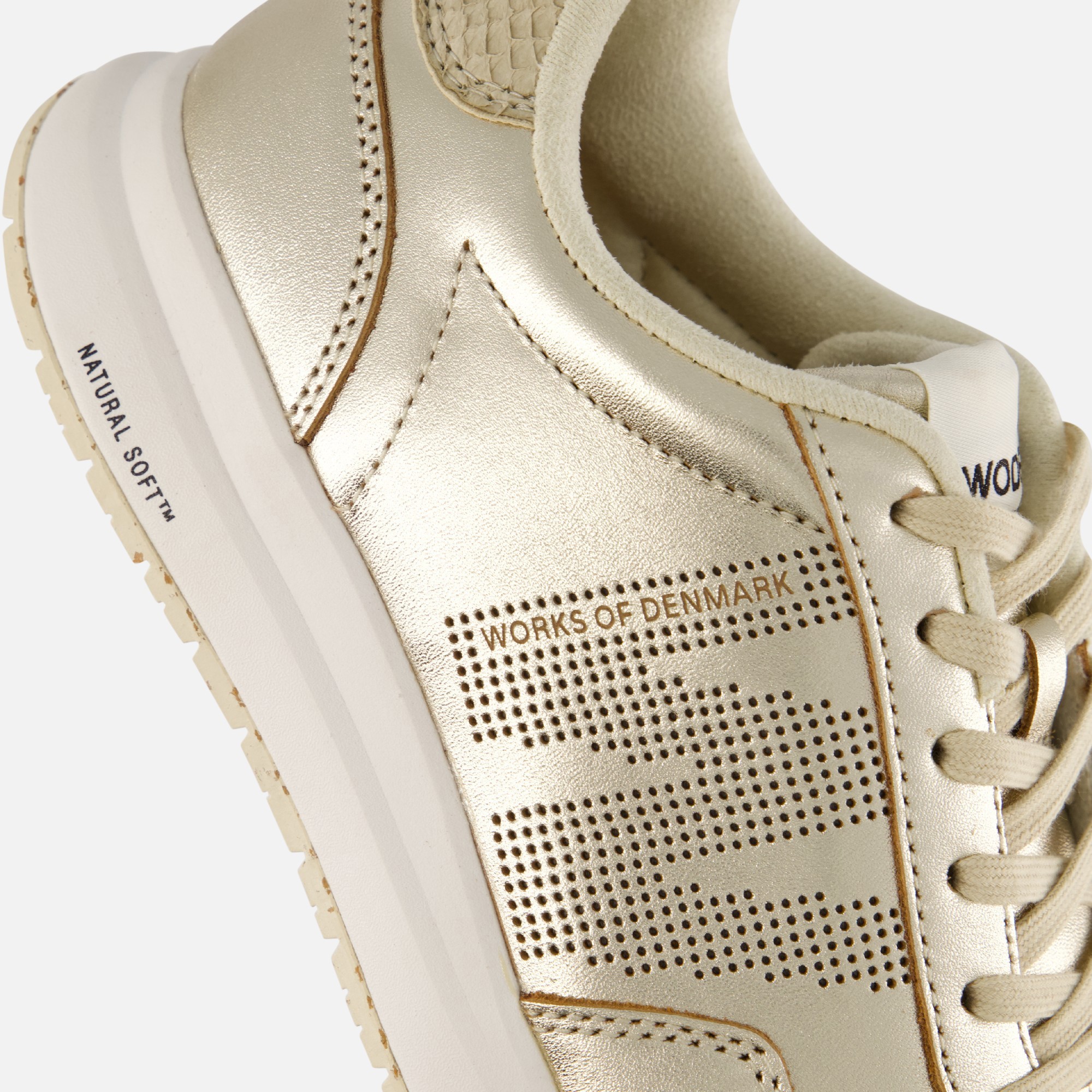 Women's Trainers Woden Nora Natural Soft Metallic - image 5