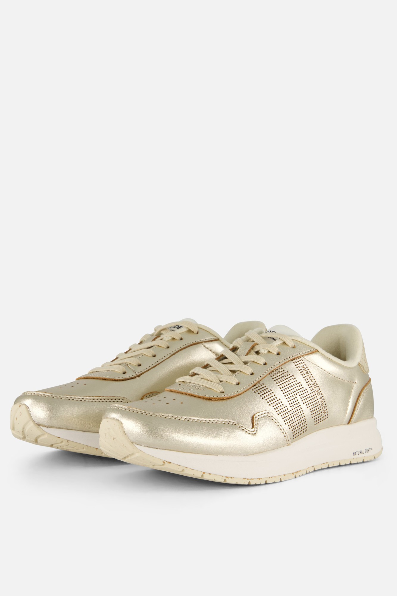 Woden Women's Trainers Woden Nora Natural Soft Metallic