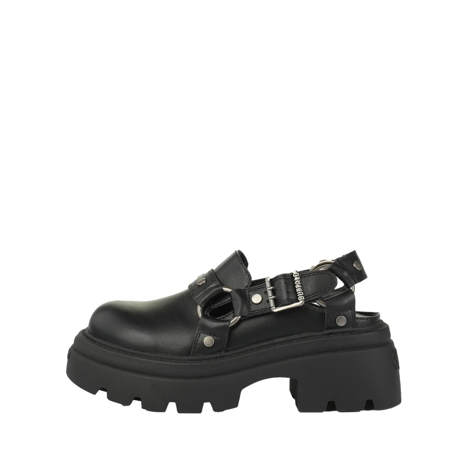 Buffalo Buffalo  VEGA CLOG BUCKLE  Women's Clogs (Shoes) in Black