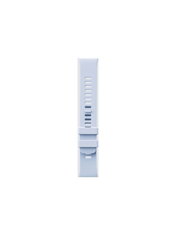 Purple thermoplastic strap for Xiaomi smart wearable accessories, featuring adjustable holes and a secure buckle for a comfortable fit.