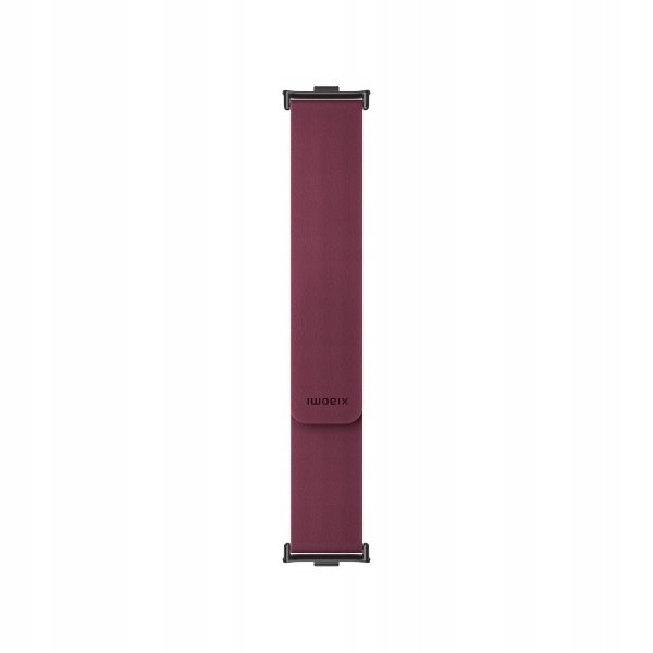 Berry red Xiaomi Magnetic Quick Release Strap features a sleek, smooth design with a magnetic closure and a minimalist aesthetic, ideal for stylish wearables.