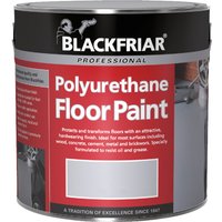 Blackfriar 500ml red polyurethane floor paint can with black lid and professional label design.