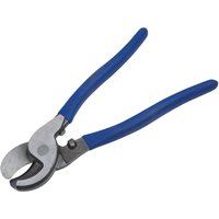 Bluespot Tools 250mm cable cutters with blue rubber grips and curved silver blades.
