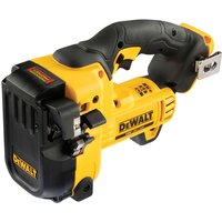 Yellow and black DeWalt 18V XR threaded rod cutter with ergonomic grip and metal cutting head.