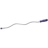 Flexible magnetic pick-up tool with a blue handle and silver shaft, designed for retrieving metal objects.
