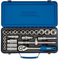 Draper 26 Piece Metric Socket Set with Ratchet - image 2