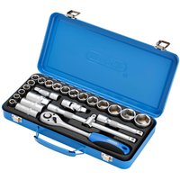 Draper 26 Piece Metric Socket Set with Ratchet - image 3