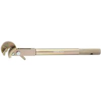 Draper TRAT Expert Track Rod Adjusting Tool, metallic finish, adjustable arm, curved gripping ends.