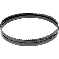 Black Draper bandsaw blade, 9mm wide, 6 teeth per inch, 1400mm long, coiled in a loop for two-wheel bandsaw.