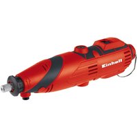 Red and black Einhell grinding and engraving tool with ergonomic grip and power cord.