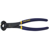 Black Irwin Vise-Grip 7” nipper pliers with blue and yellow rubber grips.