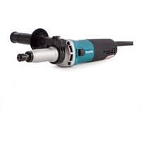 Makita GD0800C1 750W die grinder, teal and black, with side handle and silver grinding head.