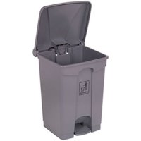 Grey Sealey BM60 pedal bin, 45L capacity, plastic with foot pedal and open lid.