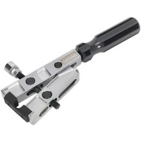 Sealey VS1640 CVJ Boot Band Pliers with black handle, silver metal body, and adjustable screw mechanism.