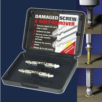 "Silver Trend 'Pro Grabit' remover set in black case with two dual-ended bits for damaged screws and bolts"