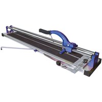 Blue and silver Vitrex 900mm manual tile cutter with dual rails and ergonomic handle.