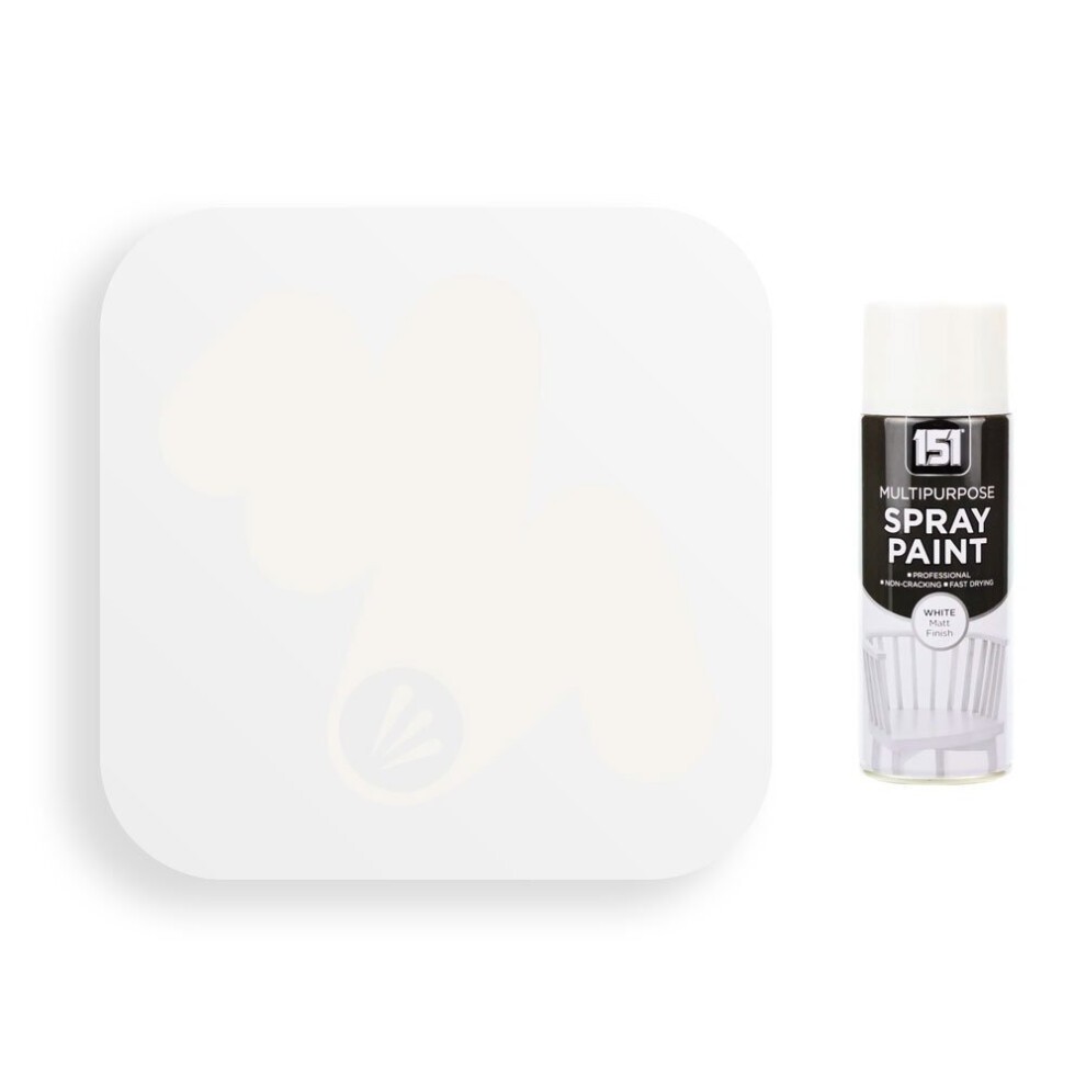 400ml can of 151 White Matt Spray Paint featuring a sleek design with a white body and a black label, ideal for various surfaces and projects.