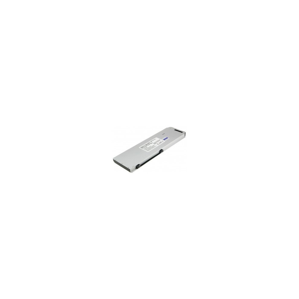 Silver 2-Power 10.8V 5400mAh Li-Polymer laptop battery with a sleek design, featuring a label with specifications and a slim profile suitable for various laptop models.