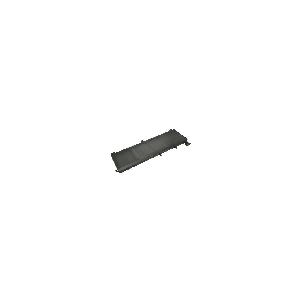 Black 2-Power 11.1V 5180mAh Li-Polymer laptop battery with a smooth surface, featuring a slim design and multiple connection points for compatibility with various laptop models.