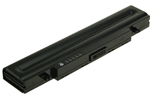 Black 2-Power 11.1v 5200mAh Li-Ion laptop battery with a sleek design, featuring a connector port and LED indicator lights on one side.