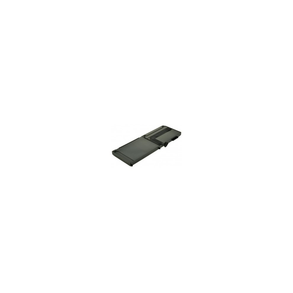 Black 2-Power 11.1V 5200mAh Li-Polymer laptop battery with a sleek, rectangular design and smooth plastic finish, featuring connection points on one side.