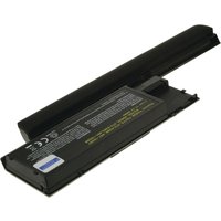 Black 2-Power 11.1v 6600mAh Li-Ion laptop battery with label detailing specifications and safety icons.