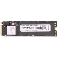 Black 2-Power 500GB SSD M.2 NVMe with gold connector and white label on the front.