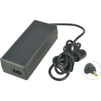 Black rectangular 2-Power AC adapter 12V 50W with attached cable and yellow-tipped connector.