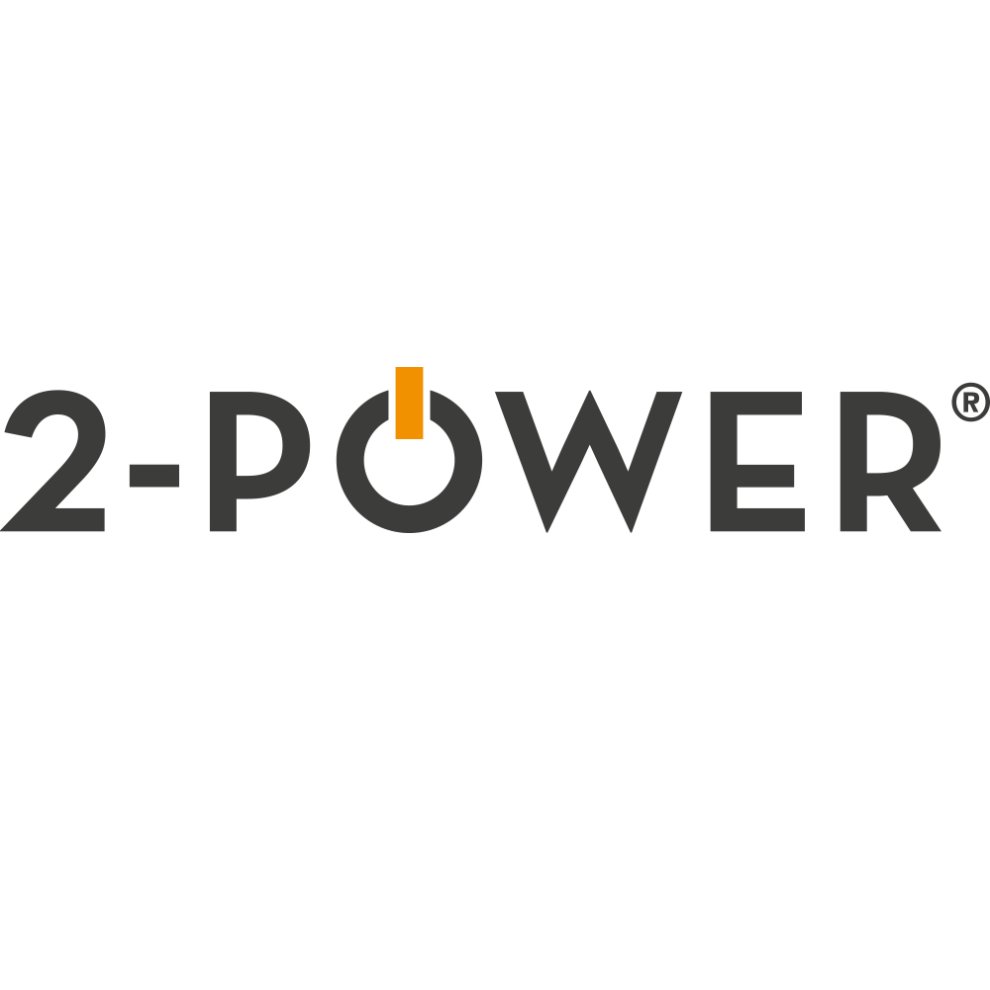 Black and orange "2-Power AXIM C Mobile Device Charger" featuring a sleek design, USB-C connector, and compact build for easy portability.