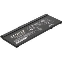 Black rectangular 2-Power CBP3746A laptop battery with white text and safety icons on the surface.
