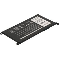Black rectangular 2-Power CBP3814A laptop battery with white text and safety icons on the surface.