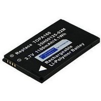 Black 2-Power PDA0116A battery for mobile phones, rectangular with gold connectors and white text detailing specifications.