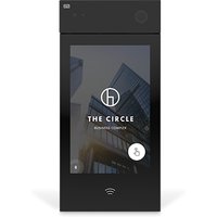 Black 2N IP Style intercom with touchscreen display and camera, sleek rectangular design.