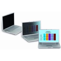 3M Privacy Filter 24" 16:9 for laptops, showing three screens with varying visibility from different angles.