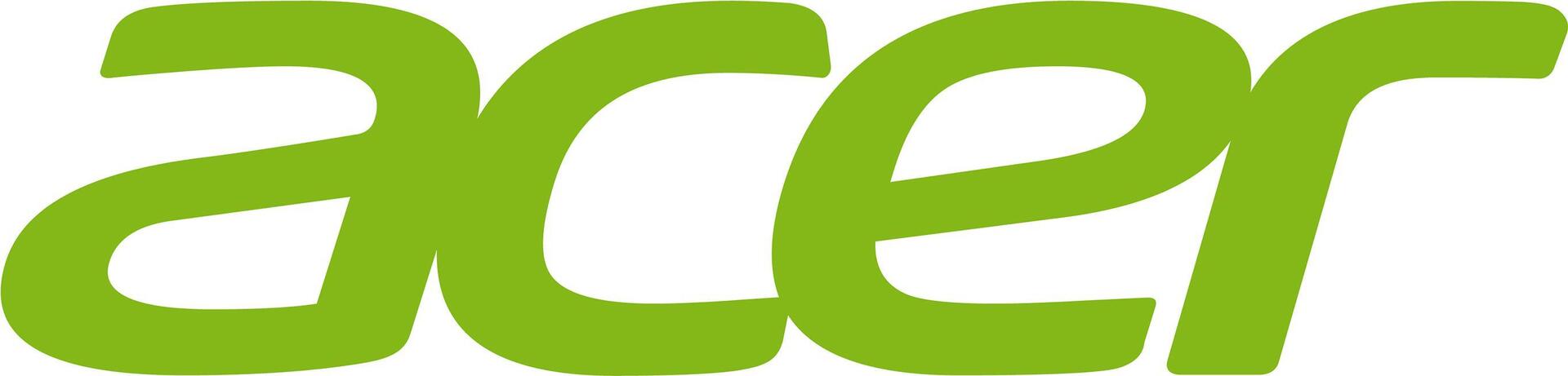 Green Acer logo on a white background, featuring a modern and sleek font design, representing the brand's identity and technology focus.