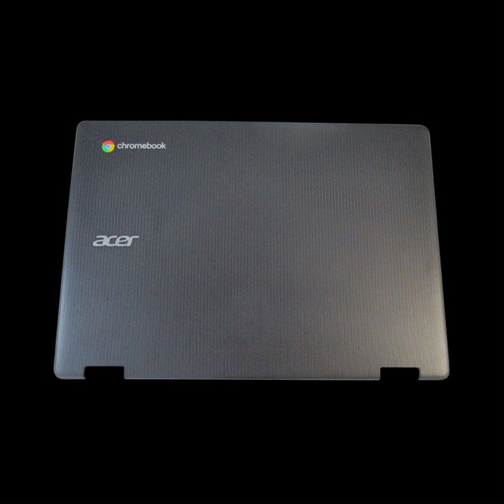 Acer COVER LCD in dark gray with a textured finish, featuring the Acer logo and a colorful Chromebook emblem on the top.