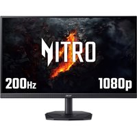 Acer KG1 Nitro gaming monitor, 23.8" Full HD, 200Hz, 0.5ms, ZeroFrame design, HDR10, FreeSync Premium, black stand.