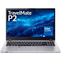 Acer TravelMate P2 laptop, silver, Intel Core i3, 8GB RAM, 256GB SSD, black keyboard, Windows 11 Pro, 15-inch display.