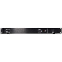 Black Adastra RS241 Slave Amplifier 100V with volume knob, LED indicators, and rack-mount design.