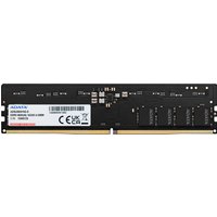 Black ADATA Premier 16 GB DDR5 memory module with gold connectors and white label.