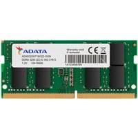 Green ADATA Premier DDR4 memory module with black chips and white label, 8 GB capacity.