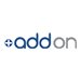 Addon Arista Networks SFP-10G-SR compatible module in metallic casing, featuring a compact design with a transparent connector, labeled for 10GBASE-SR use.