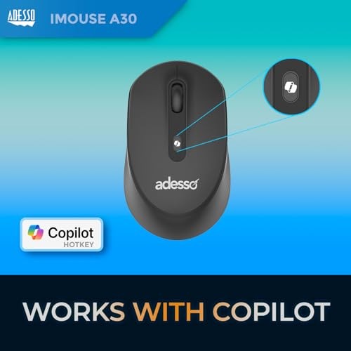 Adesso iMouse A30B mouse Universal Ambidextrous RF Wireless Optical 12 - image 2