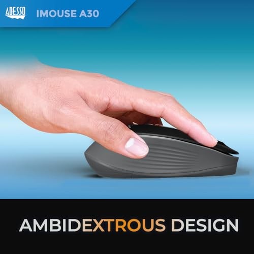Adesso iMouse A30B mouse Universal Ambidextrous RF Wireless Optical 12 - image 3