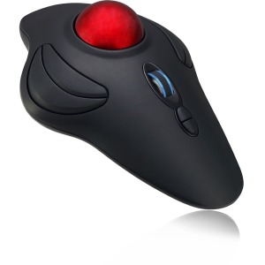 Adesso Adesso IMouse T40 Wireless Programmable Ergonomic Trackball Mouse - Optical - Wireless - 30 Ft - Radio Frequency - 2.40 GHz - Black - USB - 4800 Dpi -